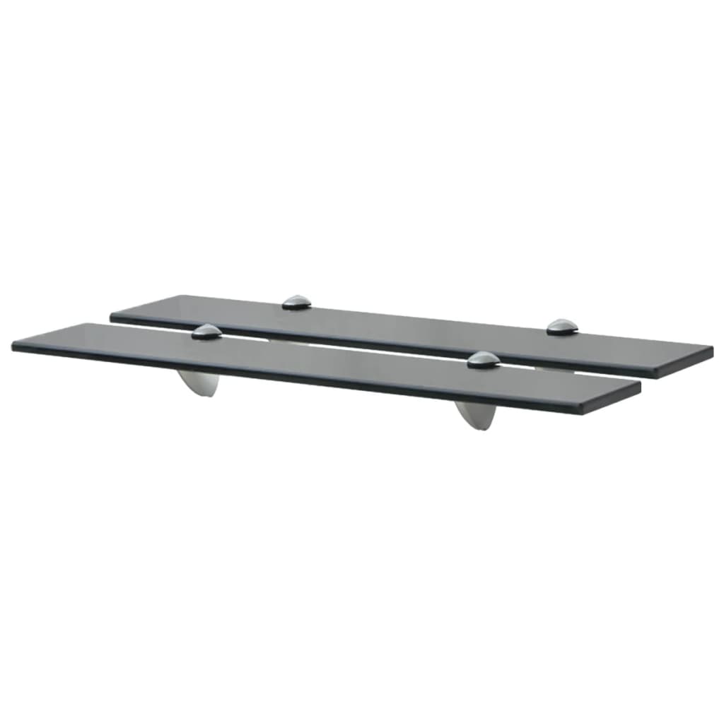 Flytende hyller 2 stk glass 60x20 cm 8 mm