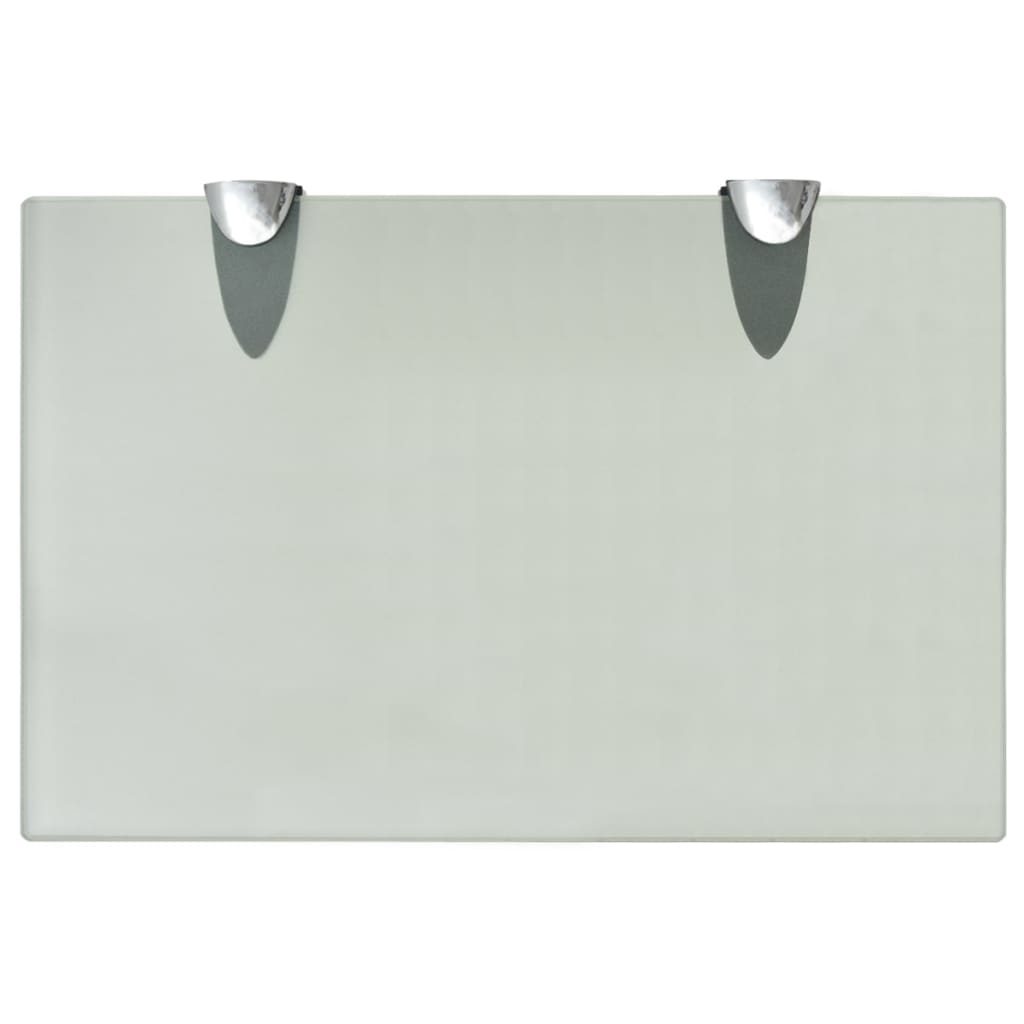 Flytende hyller 2 stk glass 30x20 cm 8 mm