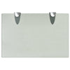 Flytende hyller 2 stk glass 30x20 cm 8 mm