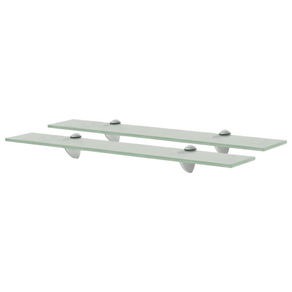 Flytende hyller 2 stk glass 60x20 cm 8 mm