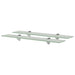 Flytende hyller 2 stk glass 60x20 cm 8 mm