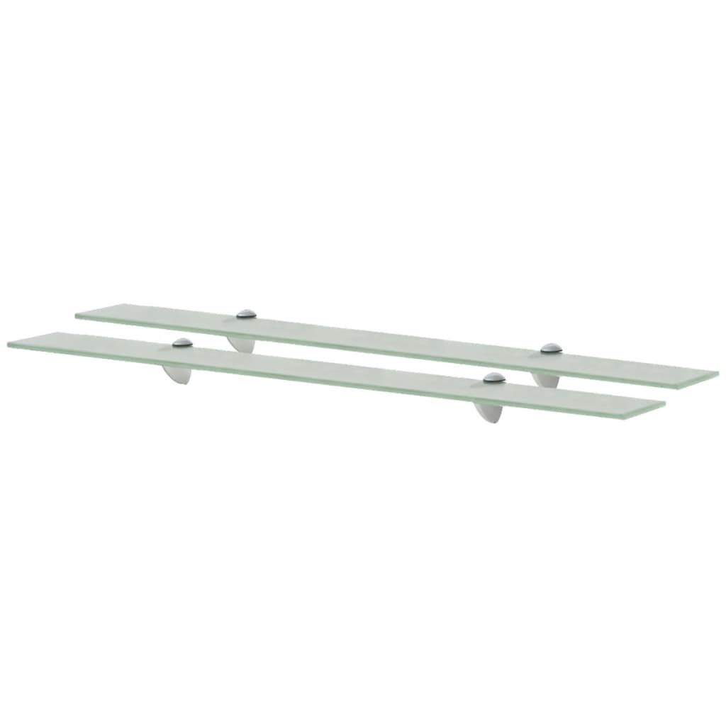 Flytende hyller 2 stk glass 90x20 cm 8 mm