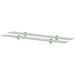 Flytende hyller 2 stk glass 90x20 cm 8 mm
