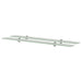 Flytende hyller 2 stk glass 100x20 cm 8 mm