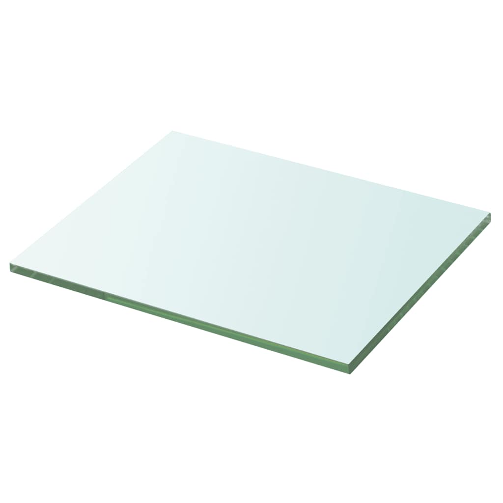 Hyllepaneler 2 stk klart glass 20x20 cm vidaXL