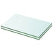 Hyllepaneler 2 stk klart glass 20x25 cm