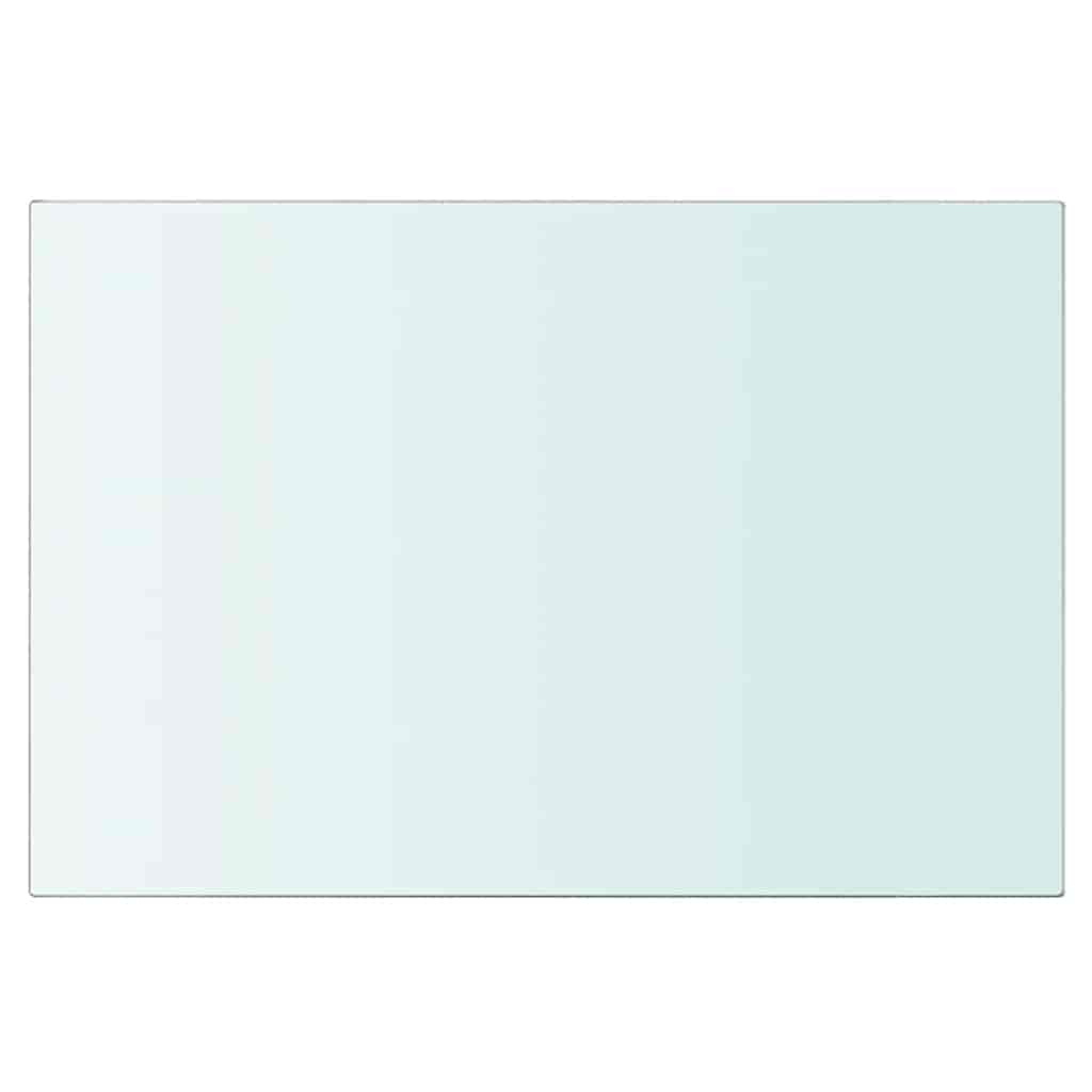 Hyllepaneler 2 stk klart glass 20x25 cm