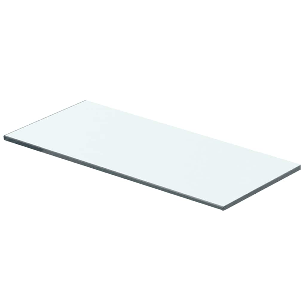 Hyllepaneler 2 stk klart glass 40x12 cm