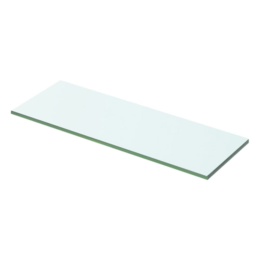 Hyllepaneler 2 stk klart glass 50x12 cm