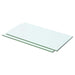 Hyllepaneler 2 stk klart glass 50x20 cm