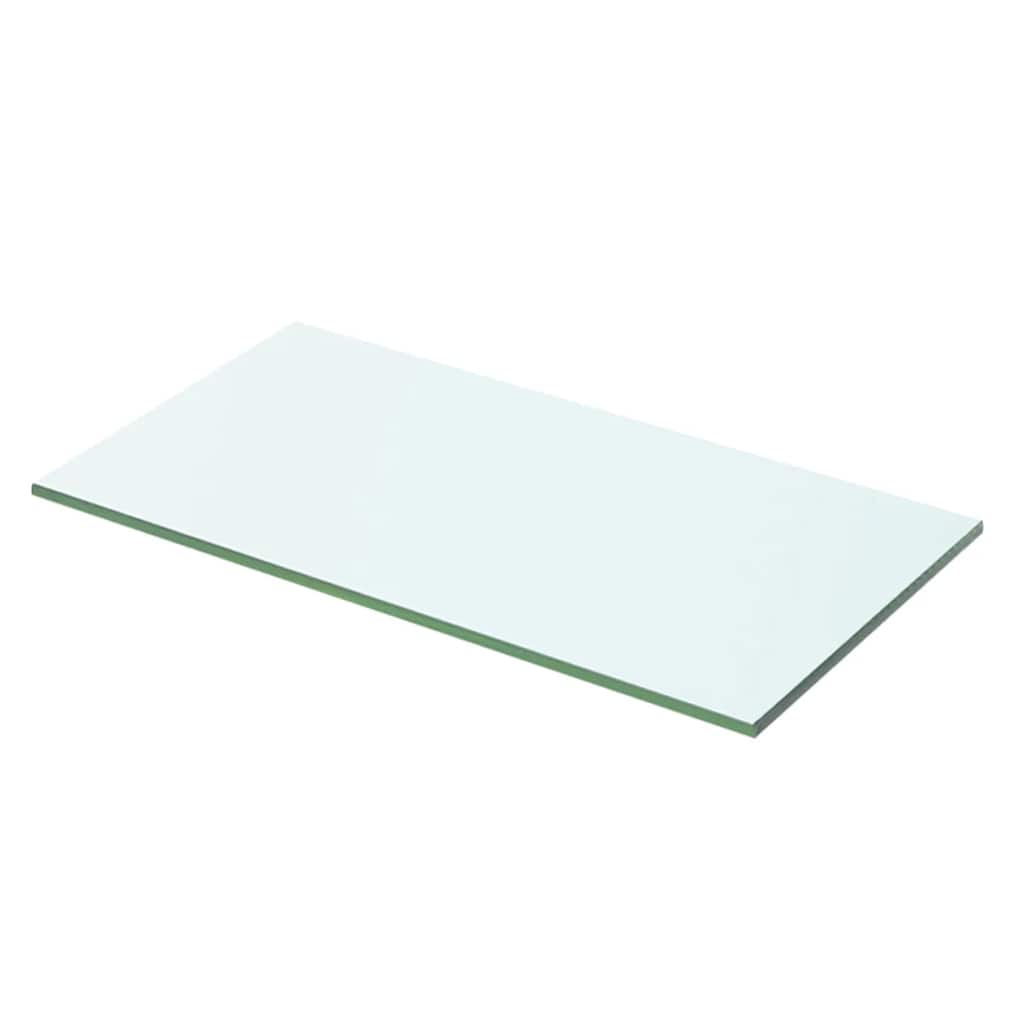 Hyllepaneler 2 stk klart glass 50x20 cm