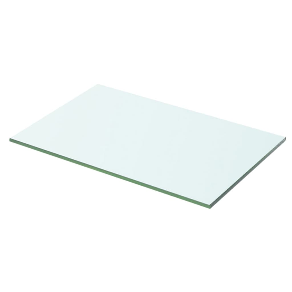 Hyllepaneler 2 stk klart glass 50x25 cm
