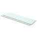 Hyllepaneler 2 stk klart glass 60x12 cm