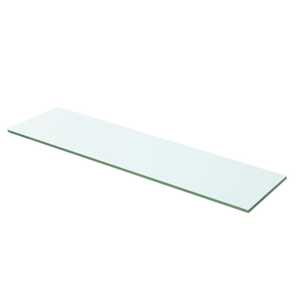 Hyllepaneler 2 stk klart glass 60x12 cm