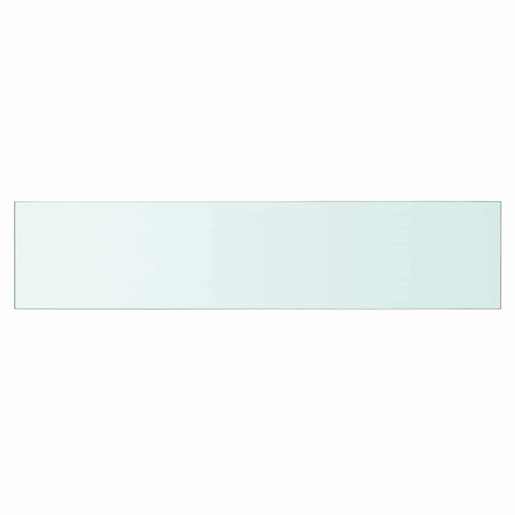 Hyllepaneler 2 stk klart glass 60x12 cm