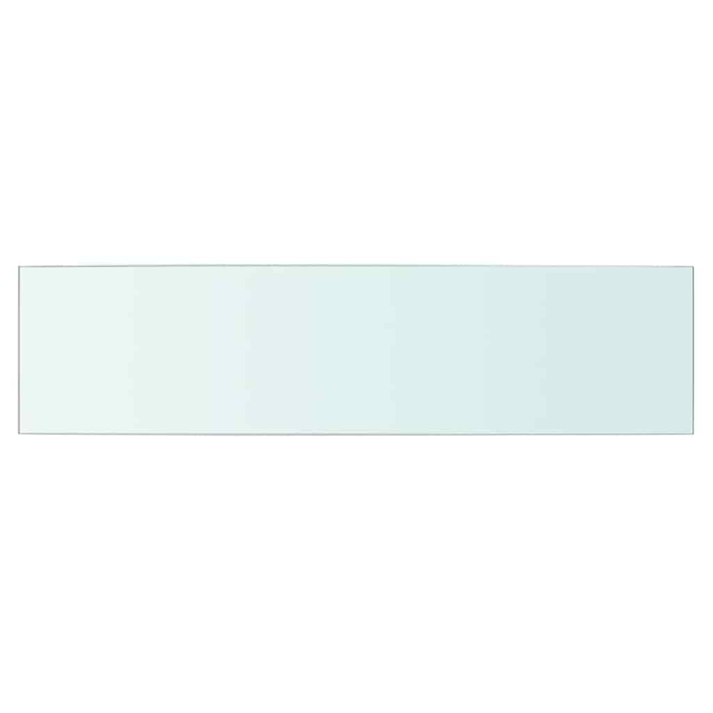 Hyllepaneler 2 stk klart glass 60x15 cm