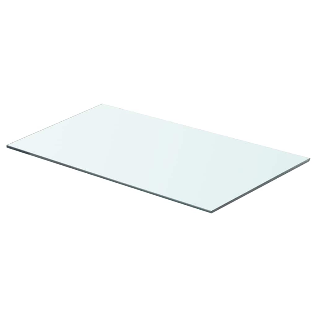 Hyllepaneler 2 stk klart glass 60x30 cm