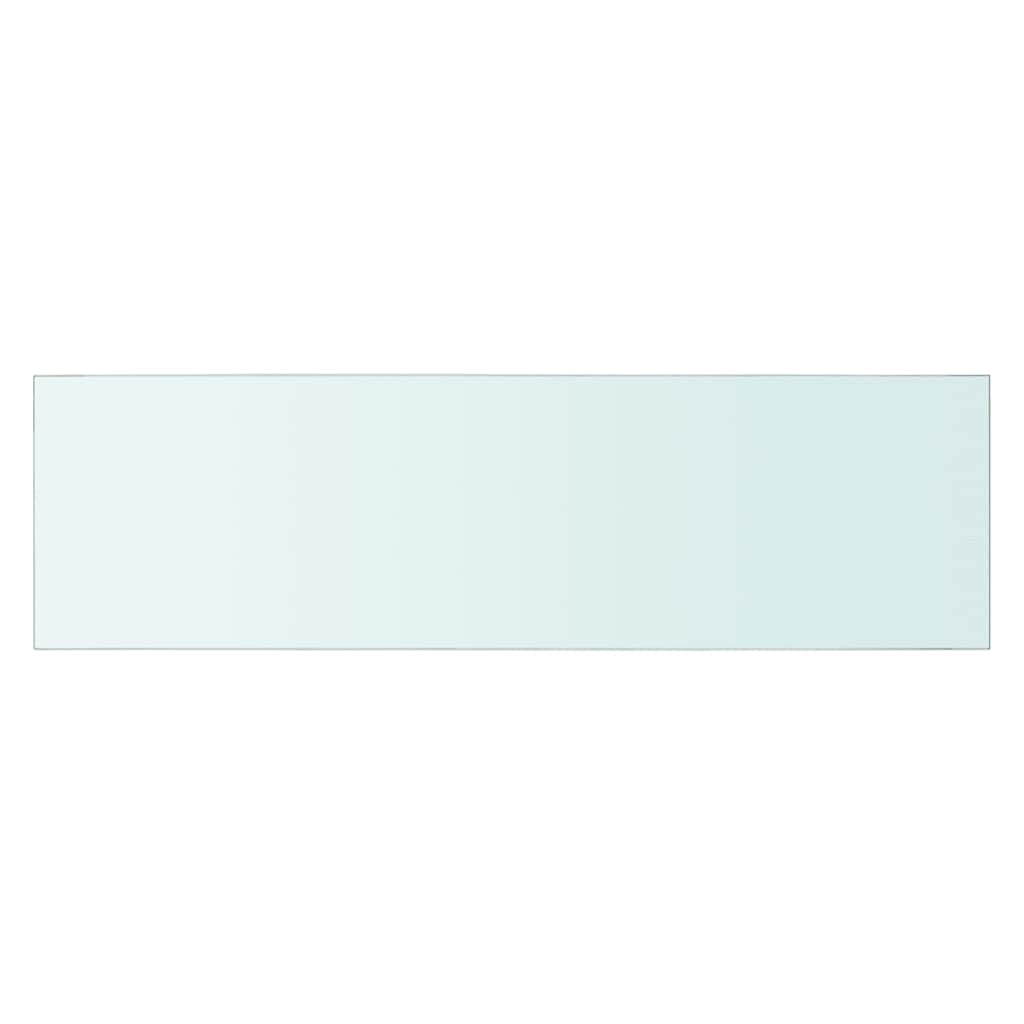 Hyllepaneler 2 stk klart glass 70x20 cm