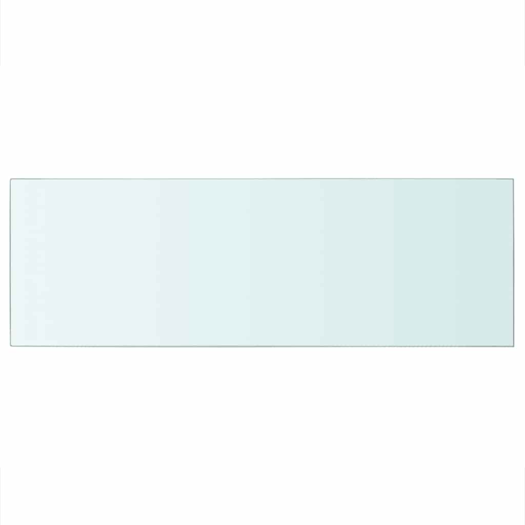 Hyllepaneler 2 stk klart glass 70x25 cm