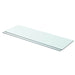 Hyllepaneler 2 stk klart glass 80x25 cm