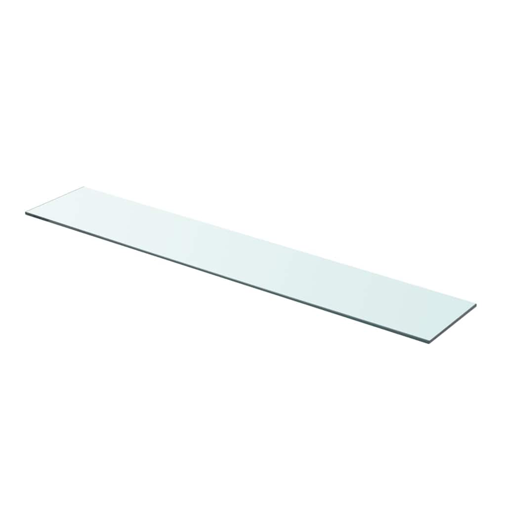 Hyllepaneler 2 stk klart glass 90x15 cm