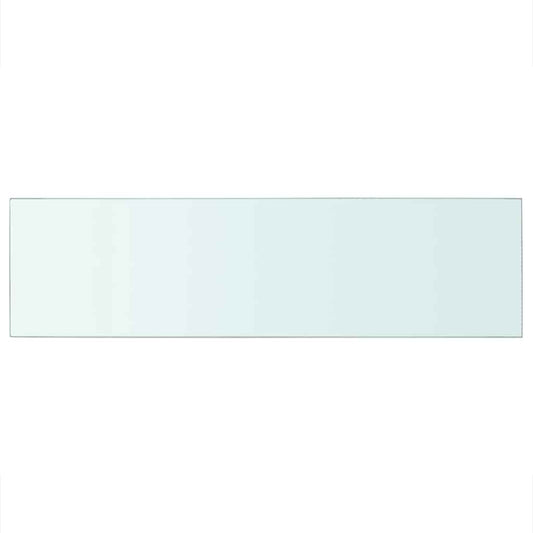 Hyllepaneler 2 stk klart glass 90x25 cm