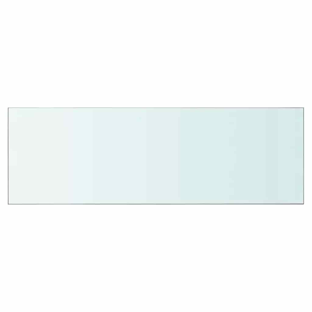 Hyllepaneler 2 stk klart glass 90x30 cm