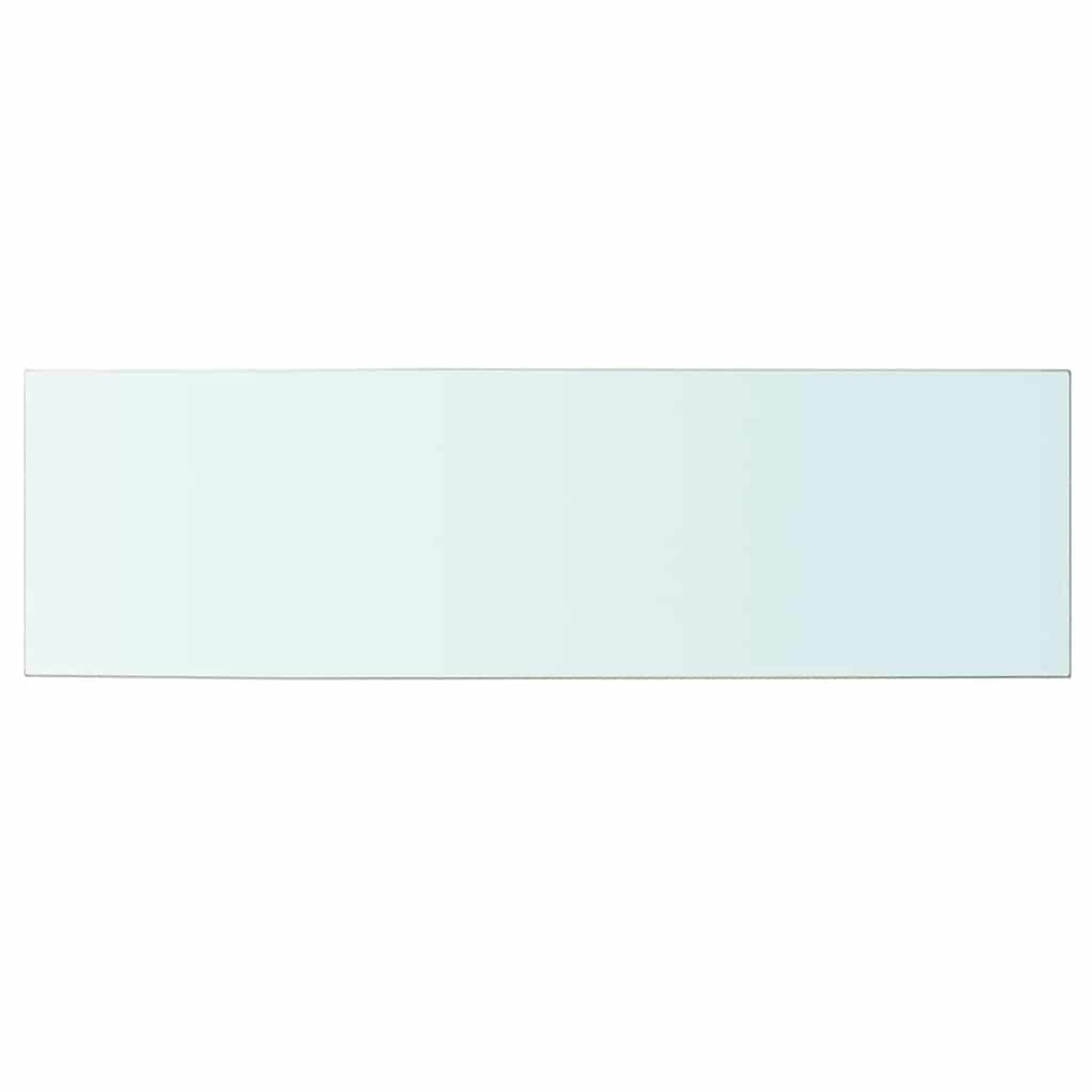 Hyllepaneler 2 stk klart glass 100x30 cm
