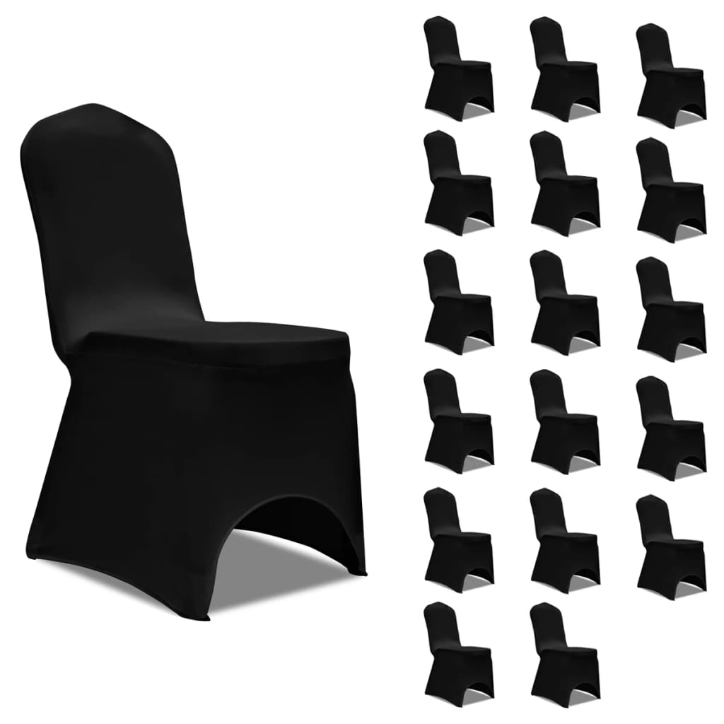 Stoltrekk elastisk svart 18 stk