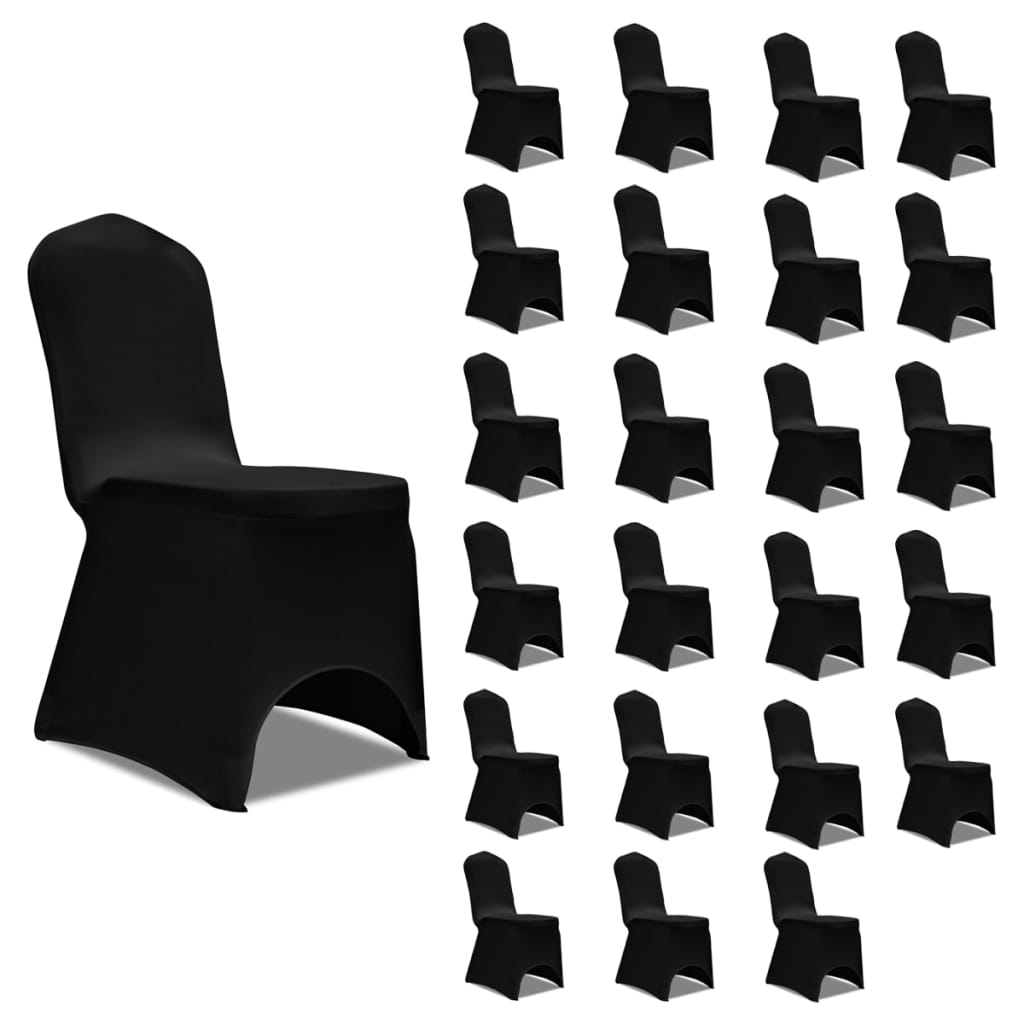 Stoltrekk elastisk svart 24 stk