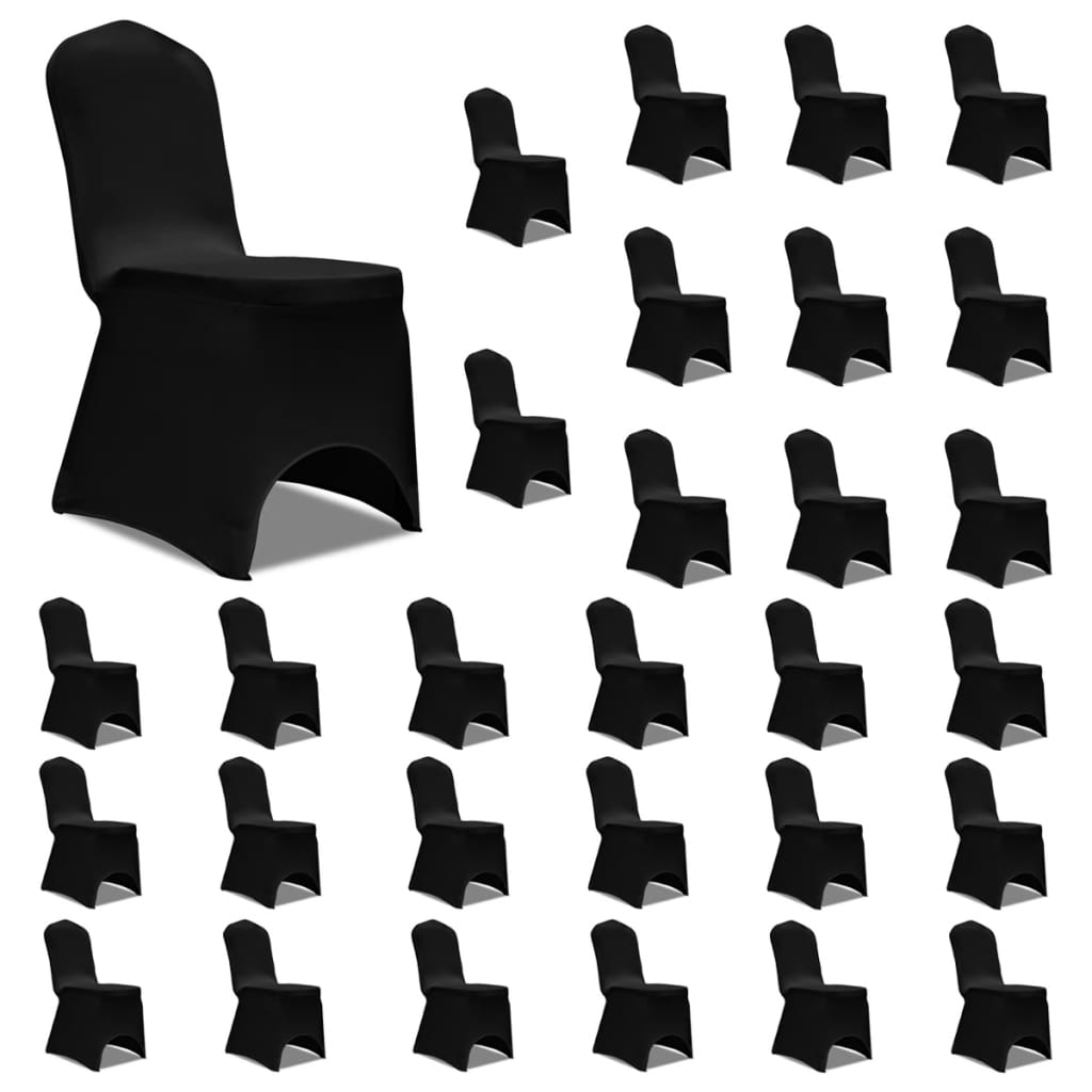 Stoltrekk elastisk svart 30 stk