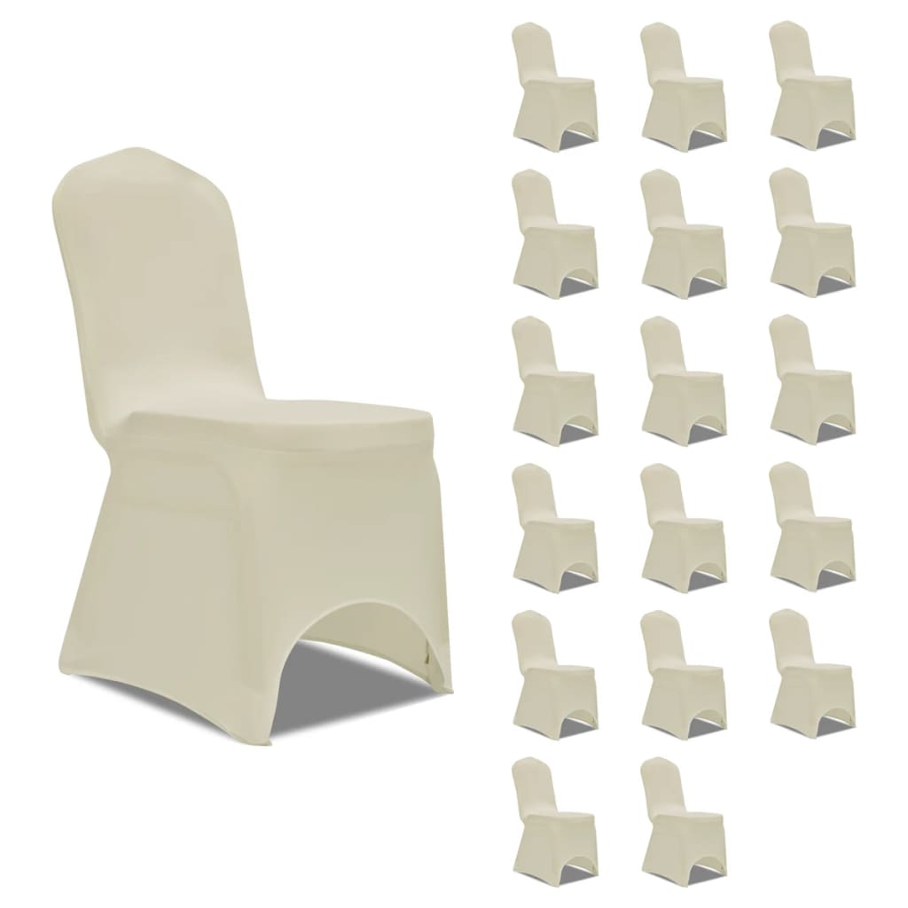 Stoltrekk elastisk kremhvit 18 stk