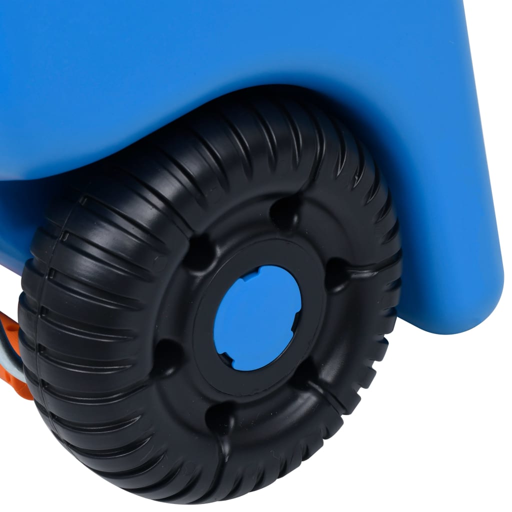Vanntank med hjul for camping 25 L blå vidaXL