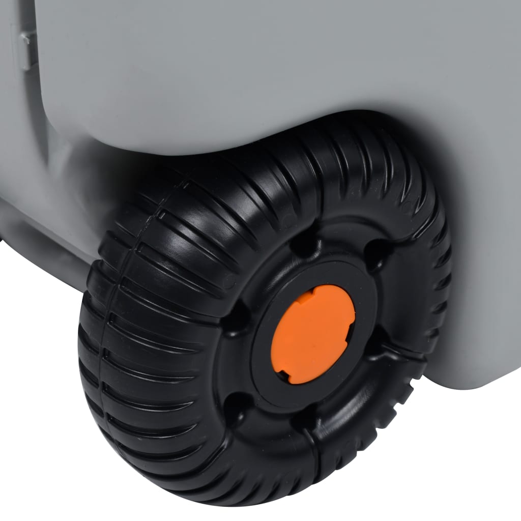 Vanntank med hjul for camping 25 L grå vidaXL
