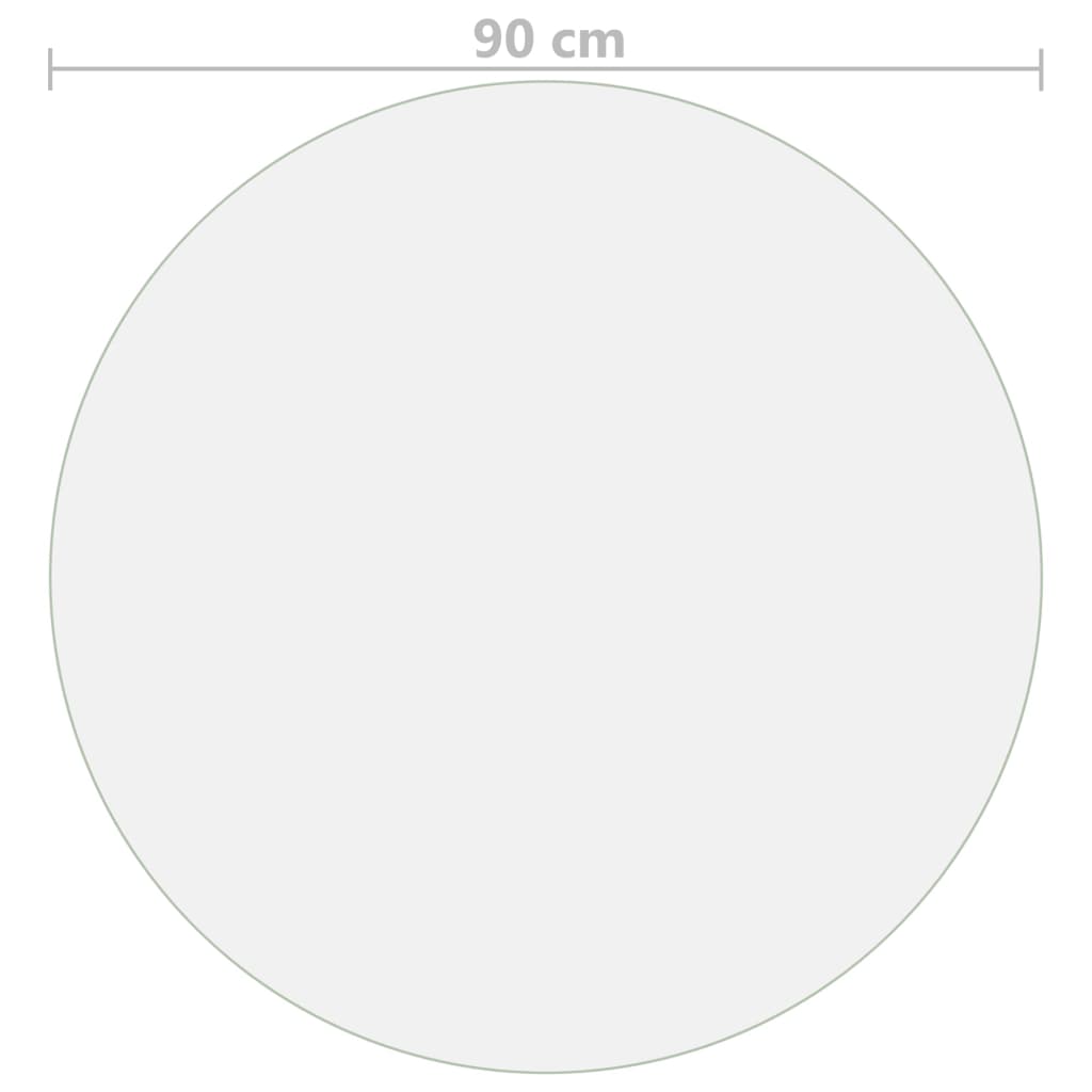 Bordbeskytter gjennomsiktig Ø 90 cm 1,6 mm PVC