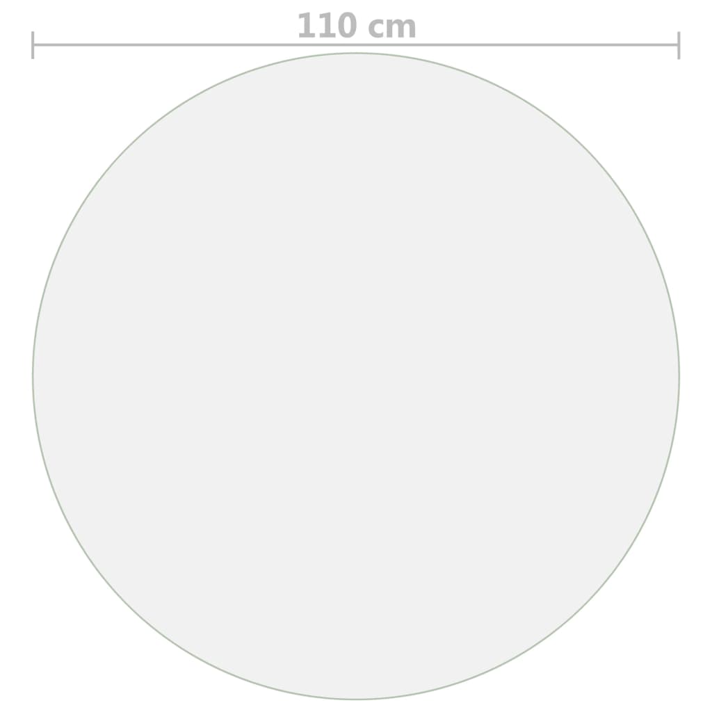 Bordbeskytter matt Ø 110 cm 1,6 mm PVC