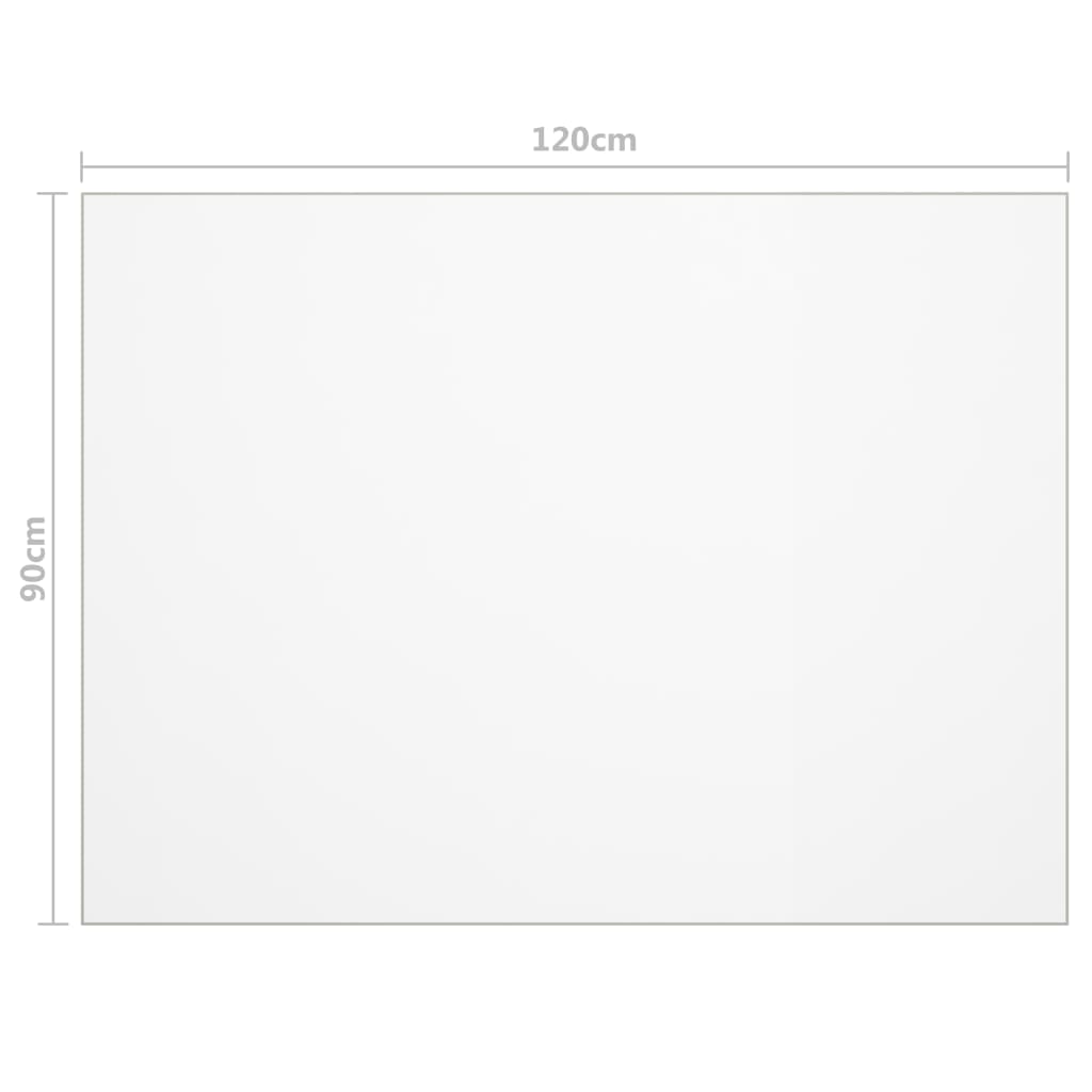 Bordbeskytter matt 120x90 cm 1,6 mm PVC vidaXL