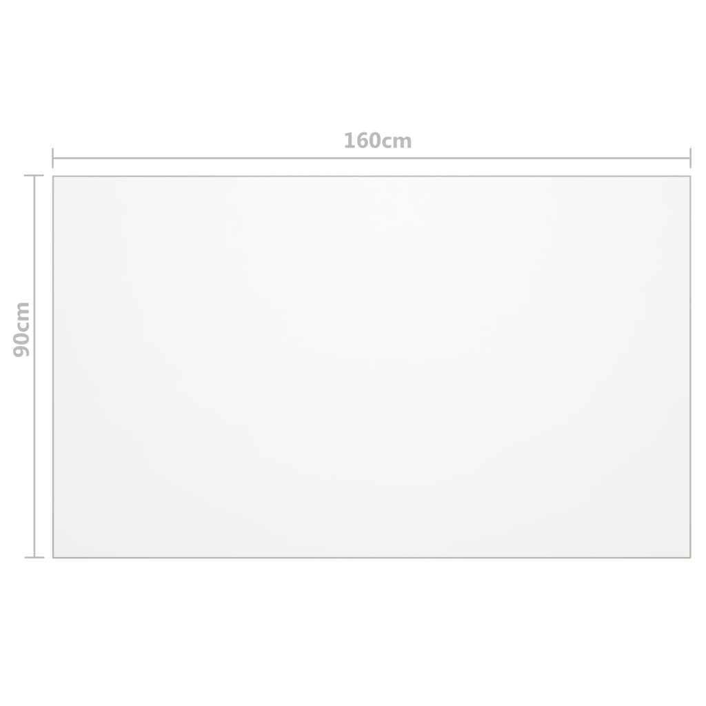 Bordbeskytter matt 160x90 cm 1,6 mm PVC