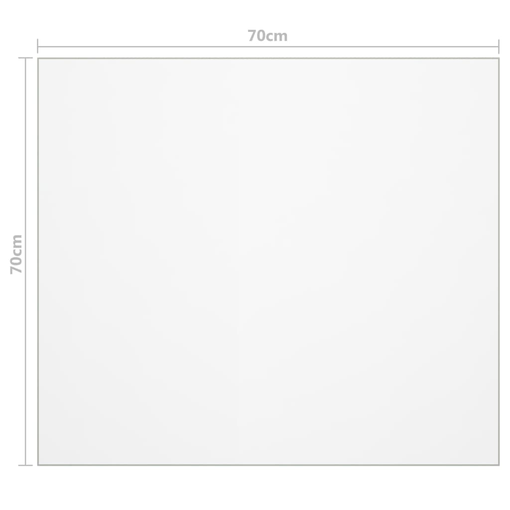 Bordbeskytter matt 70x70 cm 1,6 mm PVC