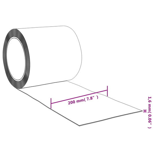 Strimmelgardin PVC rull 1,6 mm x 200 mm 25 m