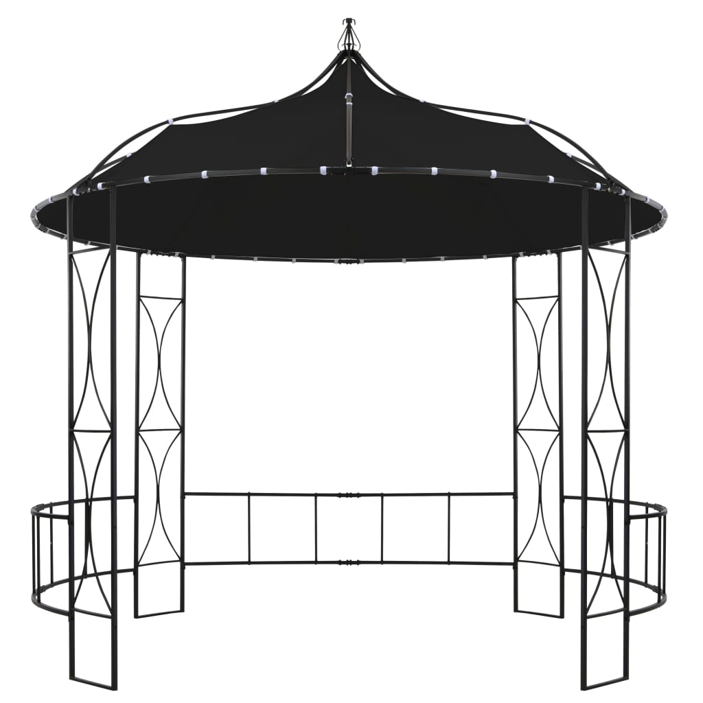 Paviljong 300x290 cm antrasitt rund