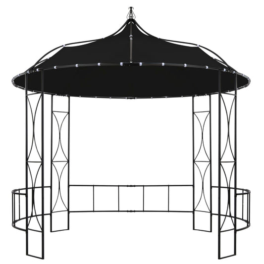 Paviljong 300x290 cm antrasitt rund