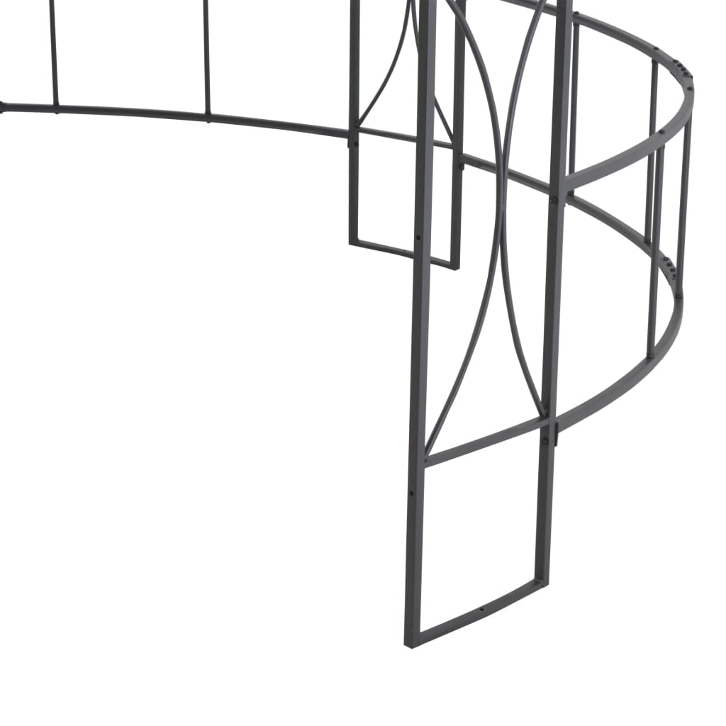 Paviljong 300x290 cm antrasitt rund
