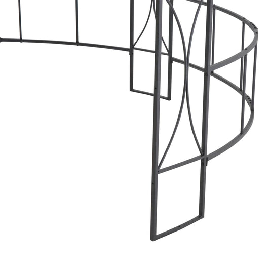 Paviljong 300x290 cm antrasitt rund