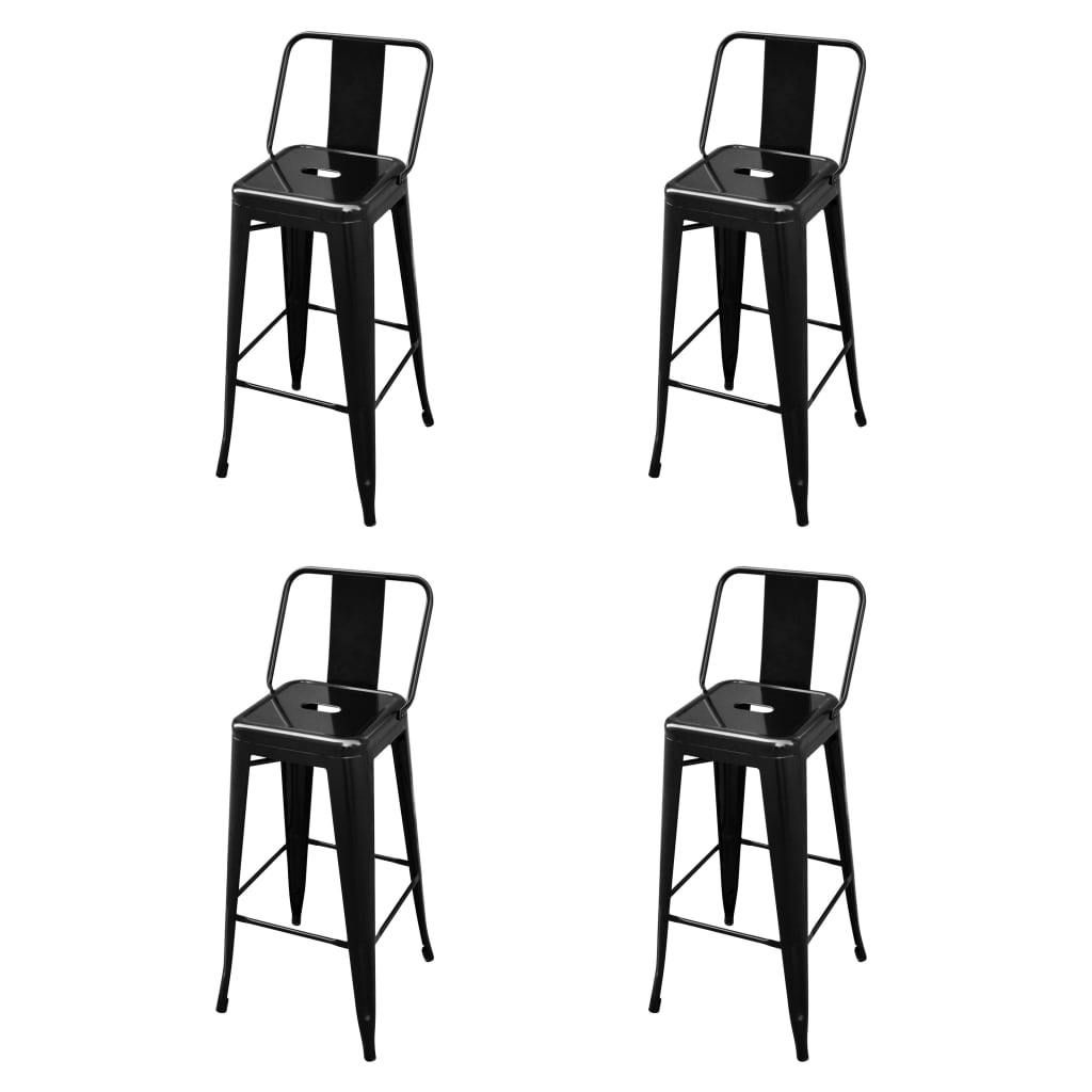 Barkrakker 4 stk svart stål
