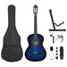Klassisk gitar nybegynnersett 12 deler 4/4 39