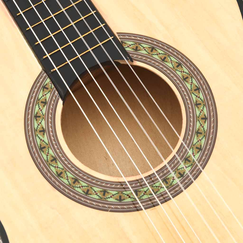 Klassisk gitar for nybegynnere og barn 3/4 36" lind