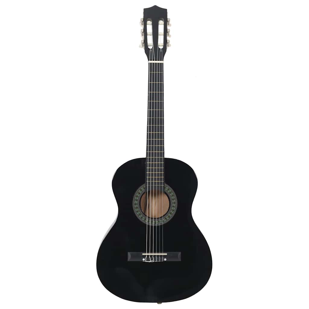 Klassisk gitar for nybegynnere og barn 3/4 36" svart