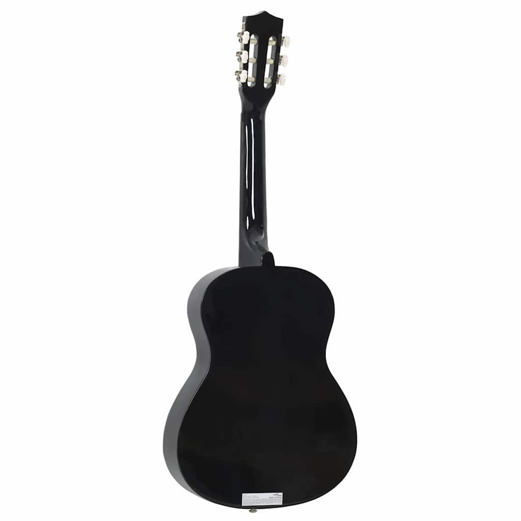 Klassisk gitar for nybegynnere og barn 3/4 36" svart