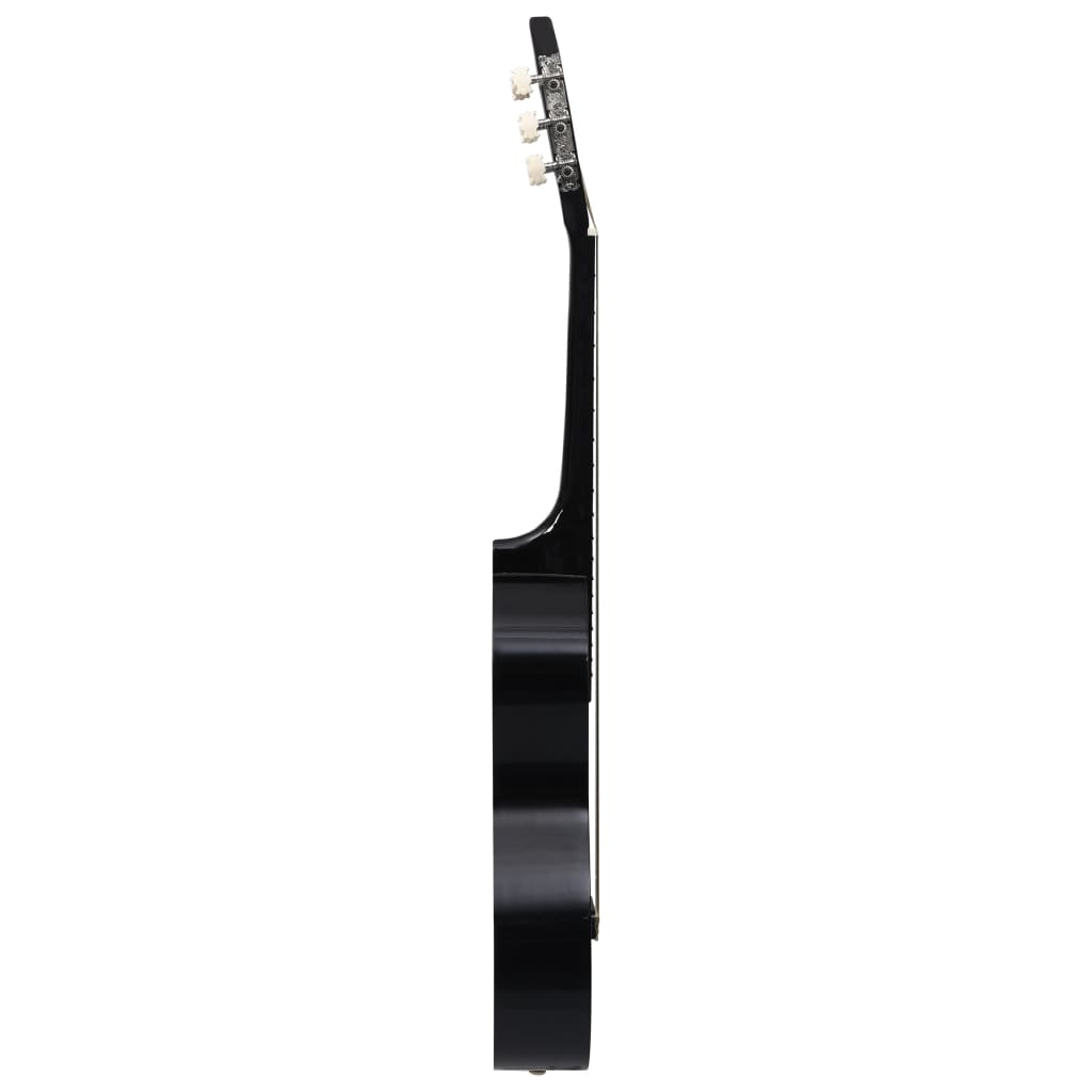 Klassisk gitar for nybegynnere og barn 1/2 34" svart
